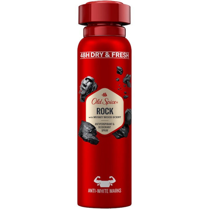 Deodorant antiperspirant spray Old Spice Rock, Barbati, 150 ml