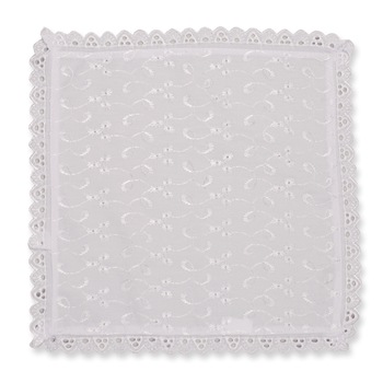 Batista pentru botez Brodata PIFOU 004-A, Alb Batista pentru botez Brodata PIFOU 004-A, Alb