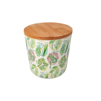 Bol cu capac ermetic, ECO FRIENDLY, bambus, verde, 10x10.5 cm Bol cu capac ermetic, ECO FRIENDLY, bambus, verde, 10x10.5 cm