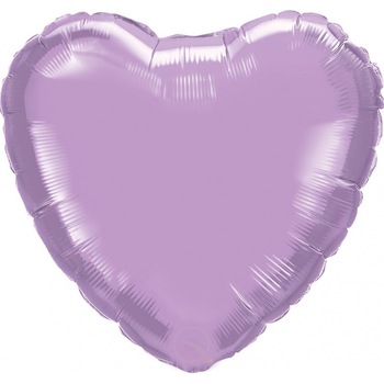 Balon folie Pearl Lavender in forma de inima - 45 cm, Qualatex 99348 Balon folie Pearl Lavender in forma de inima - 45 cm, Qualatex 99348