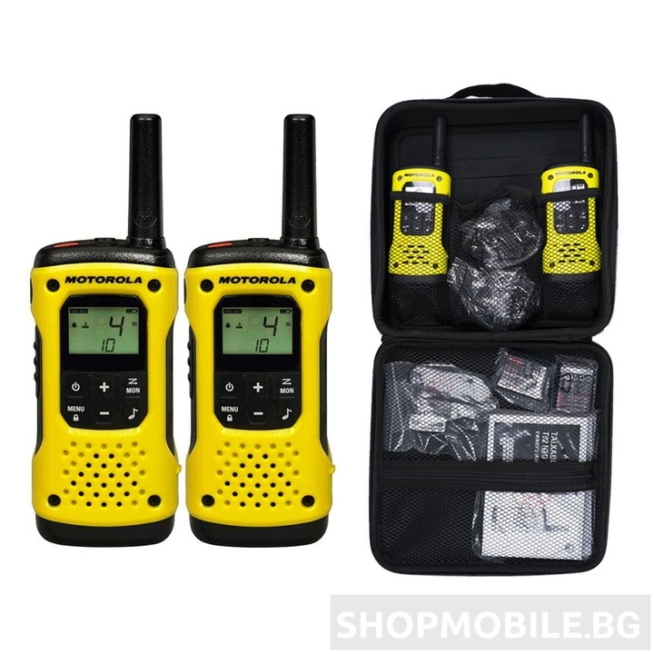 Комплект 2 портативни PMR радиостанции Motorola Talkabout T92