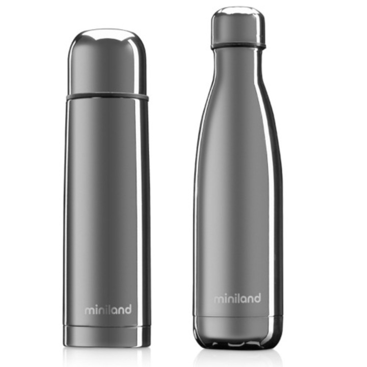 Termos Lichide Miniland Baby MyBaby&Me 500 ML, 2 buc, Silver