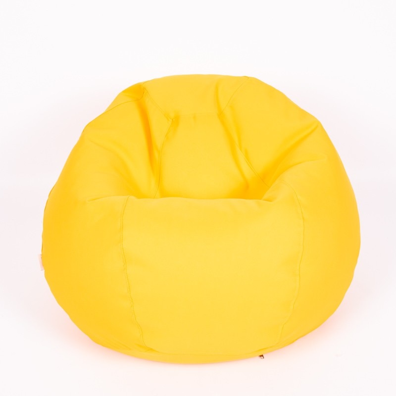 Fotoliu tip Puf Topcho, Baby Puff, 80x80x50cm, Galben