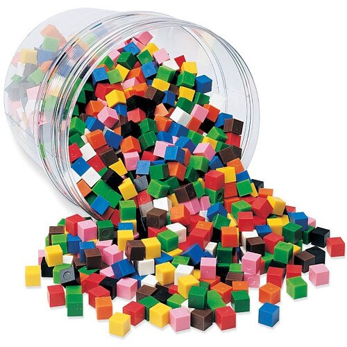 Set Learning Resources Cuburi Multicolore 1cm