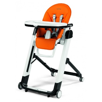 Scaun Peg Perego de Masa Siesta 2 in 1 Follow Me, Arancia Scaun Peg Perego de Masa Siesta 2 in 1 Follow Me, Arancia