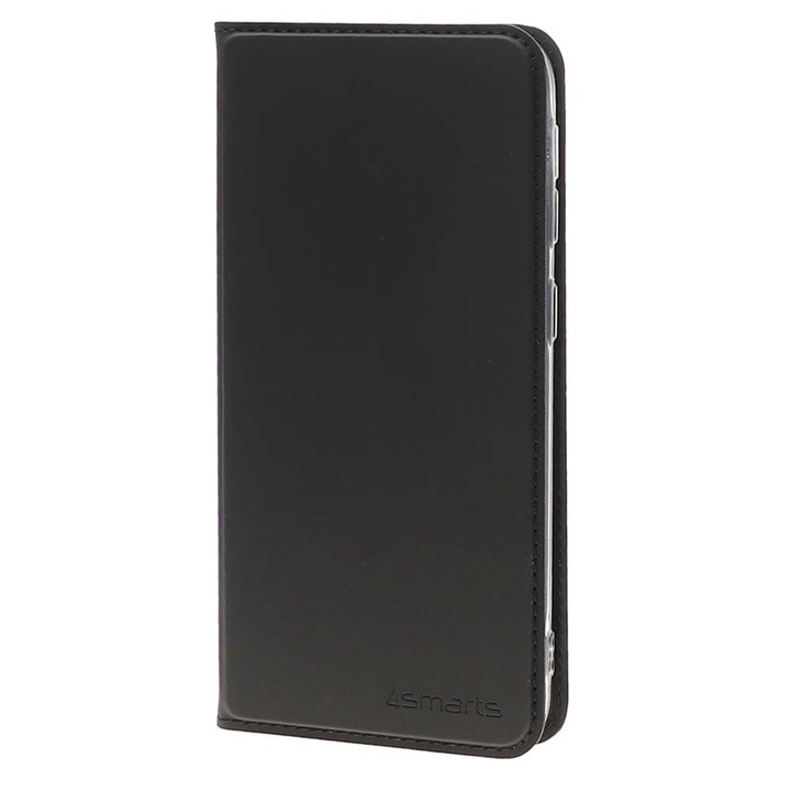 4smarts Flip Case URBAN Lite - кожен калъф с поставка и отделение за кр. карта за Huawei P30 Lite (черен)