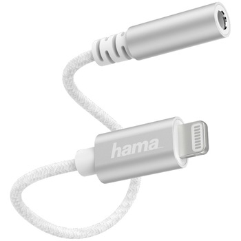 Adaptor Hama lightning la audio jack de 3.5mm, Alb Adaptor Hama lightning la audio jack de 3.5mm, Alb