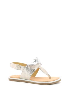 Mod8 kids, Sandale de piele cu bareta separatoare si velcro Mod8 kids, Sandale de piele cu bareta separatoare si velcro