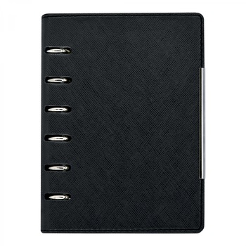 Agenda organizer A6 cu 6 inele neagra Agenda organizer A6 cu 6 inele neagra