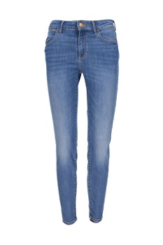 Wrangler, Blugi crop skinny, Albastru, W25-L32 Wrangler, Blugi crop skinny, Albastru, W25-L32