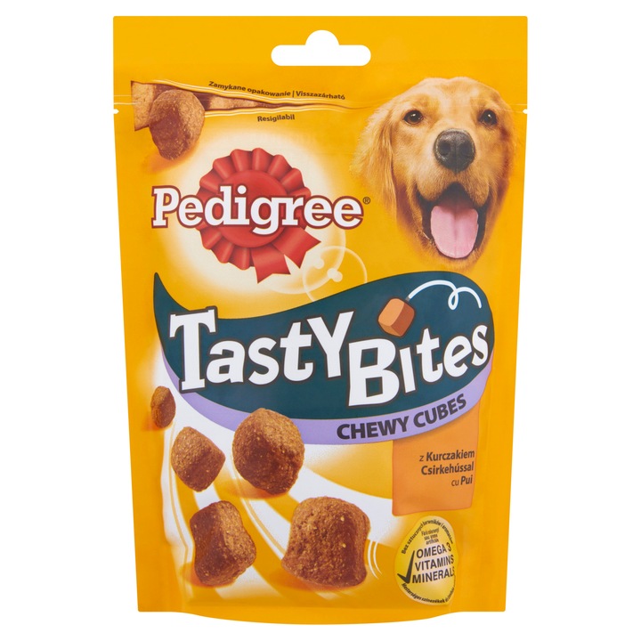 Pedigree Tasty Minis jutalomfalat csirkével és kacsával, 130g