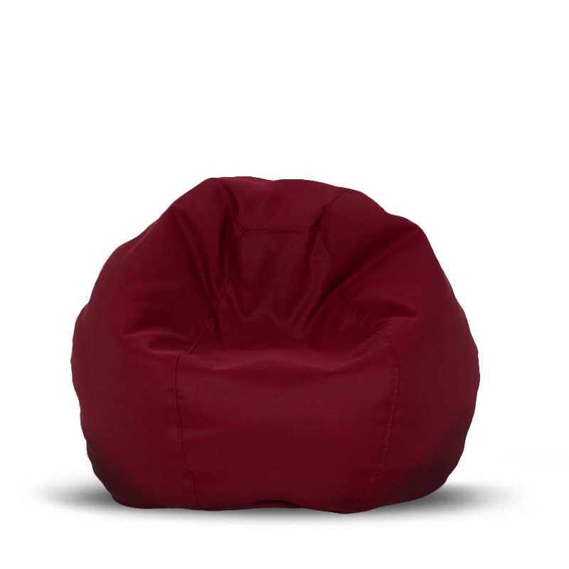 Fotoliu puf Topcho, Polistiren, Husa detasabila, 50x80 cm, Bordeaux