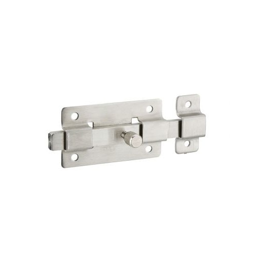 Zavor usa mobilier, aplicat, 75 mm, bolt plat, inox