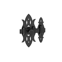 Zavor usa mobilier, aplicat, RUSTIC, 40 x 90 mm, fier negru