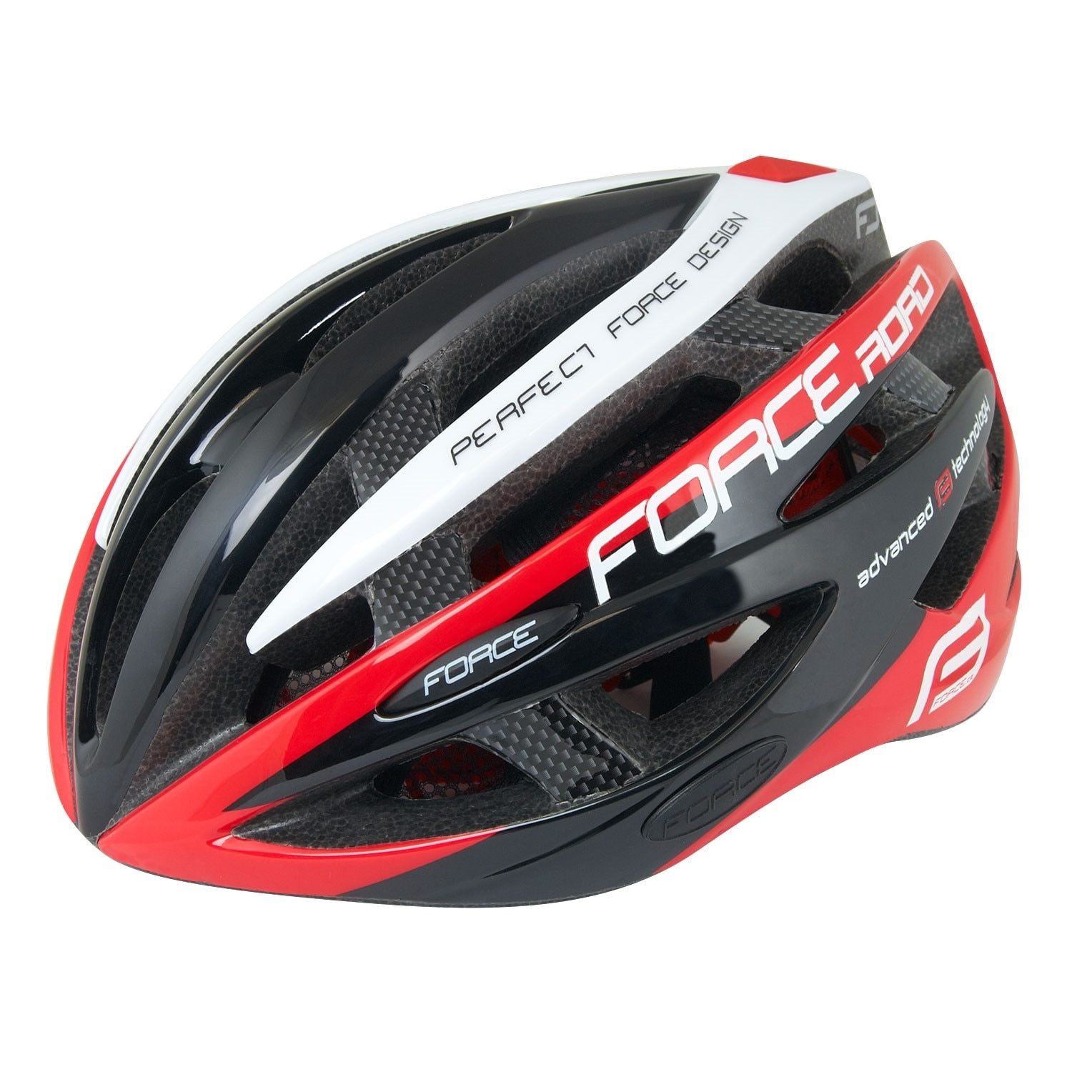 Casca Force Road Negru/Rosu S-M