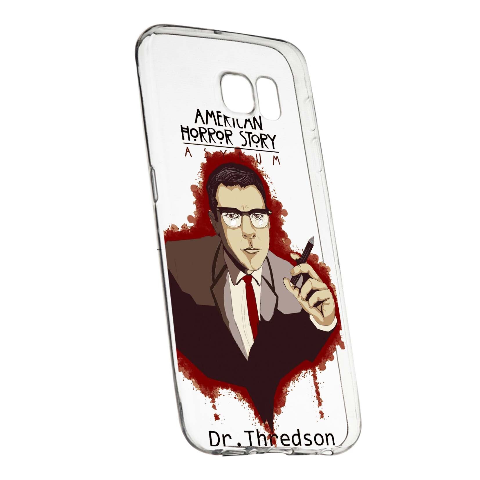 Husa de protectie American Horror Dr. Thredson, pentru Samsung Galaxy S7 Edge, rezistenta la uzura, anti-alunecare, din silicon Premium, 518
