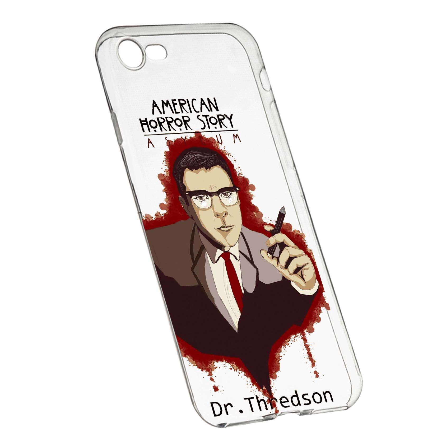 Husa de protectie American Horror Dr. Thredson, pentru Apple iPhone 6 / 6S, rezistenta la uzura, anti-alunecare, din silicon Premium, 518