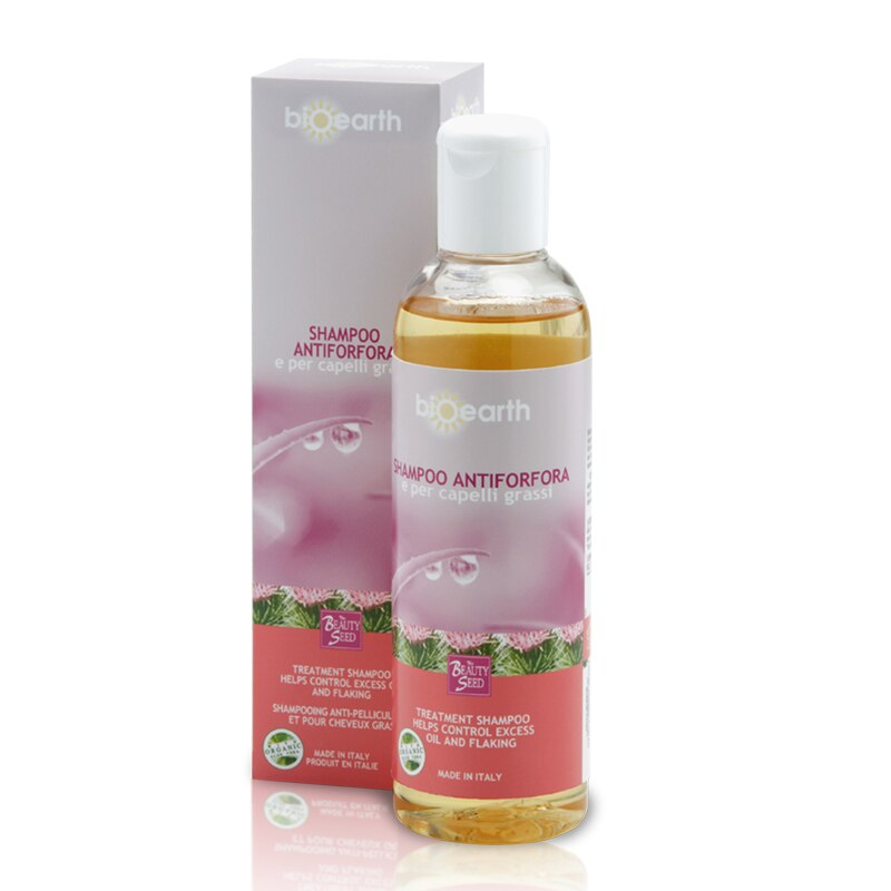 Sampon antimatreata si par gras cu aloe si brusture Bioearth,250ml