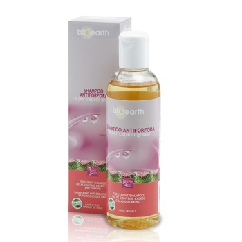 Sampon antimatreata si par gras cu aloe si brusture Bioearth,250ml Sampon antimatreata si par gras cu aloe si brusture Bioearth,250ml