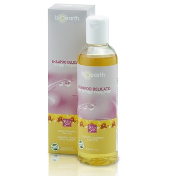 Sampon delicat cu aloe vera si jojoba Bioearth, 250ml Sampon delicat cu aloe vera si jojoba Bioearth, 250ml