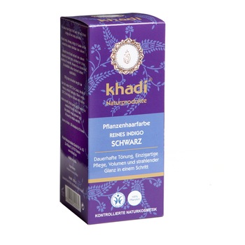 Vopsea naturala Negru Indigo Khadi, 100gr Vopsea naturala Negru Indigo Khadi, 100gr