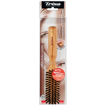 Perie pentru par Trisa Haute Coiffure Forming Medium cu par natural de mistret, Cod 900095 Perie pentru par Trisa Haute Coiffure Forming Medium cu par natural de mistret, Cod 900095