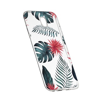 Husa de protectie, Flori tropicale, pentru Samsung Galaxy J5 2017, rezistenta la uzura, anti-alunecare, din silicon Premium, 497 Husa de protectie, Flori tropicale, pentru Samsung Galaxy J5 2017, rezistenta la uzura, anti-alunecare, din silicon Premium, 497