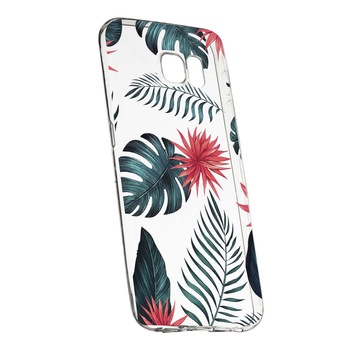 Husa de protectie, Flori tropicale, pentru Samsung Galaxy S7 Edge, rezistenta la uzura, anti-alunecare, din silicon Premium, 497 Husa de protectie, Flori tropicale, pentru Samsung Galaxy S7 Edge, rezistenta la uzura, anti-alunecare, din silicon Premium, 497