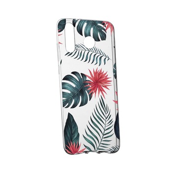 Husa de protectie, Flori tropicale, pentru Samsung Galaxy A9 2018, rezistenta la uzura, anti-alunecare, din silicon Premium, 497 Husa de protectie, Flori tropicale, pentru Samsung Galaxy A9 2018, rezistenta la uzura, anti-alunecare, din silicon Premium, 497