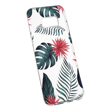 Husa de protectie, Flori tropicale, pentru Samsung Galaxy S8 Plus, rezistenta la uzura, anti-alunecare, din silicon Premium, 497 Husa de protectie, Flori tropicale, pentru Samsung Galaxy S8 Plus, rezistenta la uzura, anti-alunecare, din silicon Premium, 497