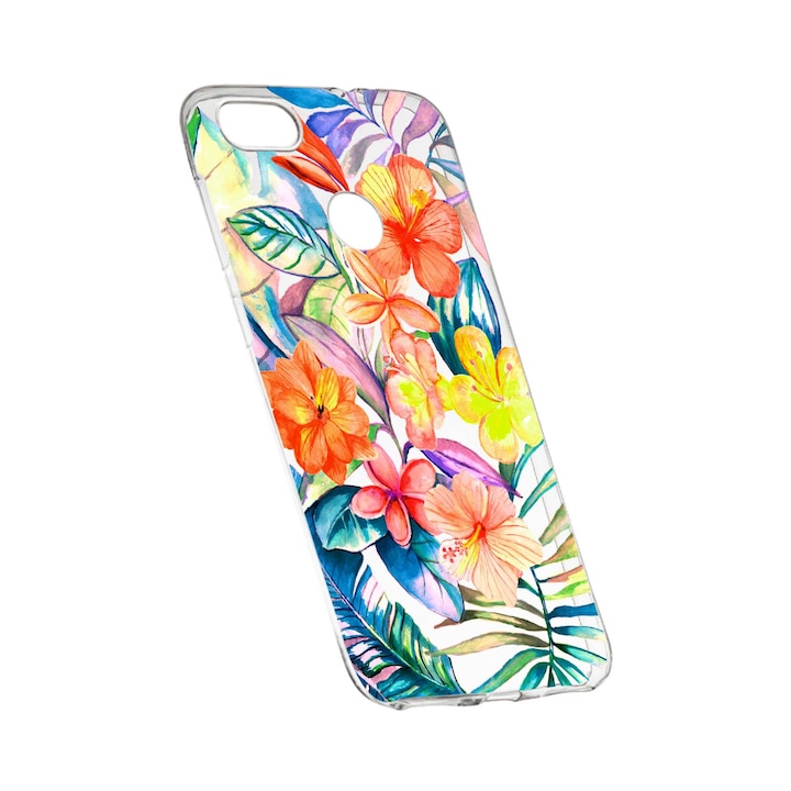 Силиконов калъф Unique за Tropical Flowers, HTC Desire 12 Plus, 498
