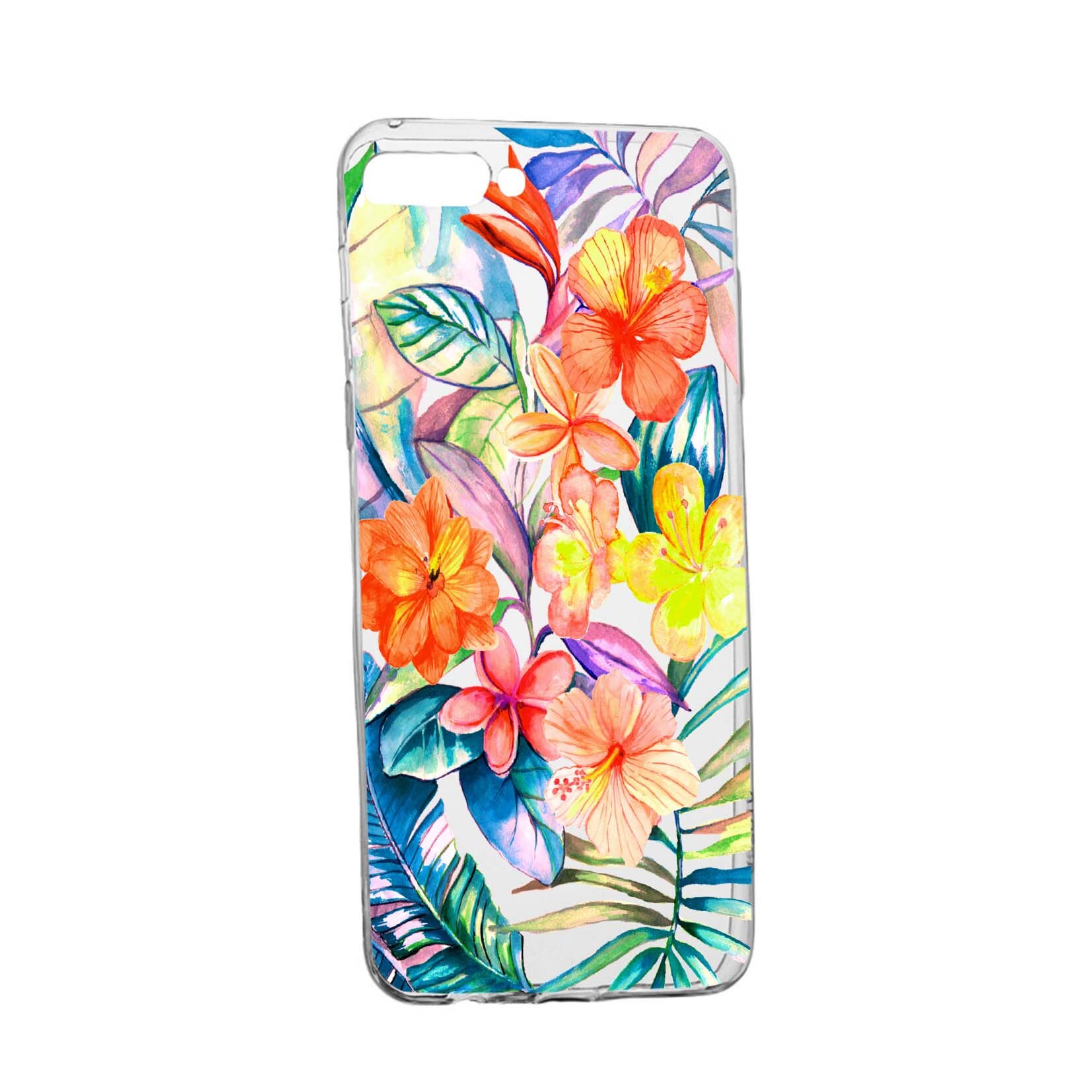 Husa de protectie, Flori tropicale, pentru LG K9, rezistenta la uzura, anti-alunecare, din silicon Premium, 498