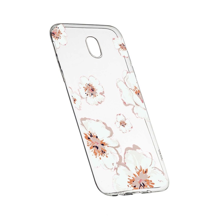 Szilikon védőtok, Virágok, Pasztell színek, Samsung Galaxy J3 2017, 499