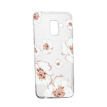 Husa de protectie, Flori, culorile de pastel, pentru Samsung Galaxy A6 2018, rezistenta la uzura, anti-alunecare, din silicon Premium, 499 Husa de protectie, Flori, culorile de pastel, pentru Samsung Galaxy A6 2018, rezistenta la uzura, anti-alunecare, din silicon Premium, 499