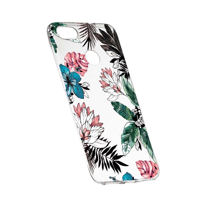 Силиконов калъф Unique за Tropical Flowers, HTC Desire 12 Plus, 500