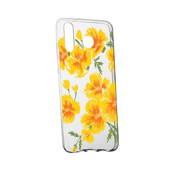 Husa de protectie, Flori, culorile de pastel, pentru Samsung Galaxy A60, rezistenta la uzura, anti-alunecare, din silicon Premium, 502 Husa de protectie, Flori, culorile de pastel, pentru Samsung Galaxy A60, rezistenta la uzura, anti-alunecare, din silicon Premium, 502