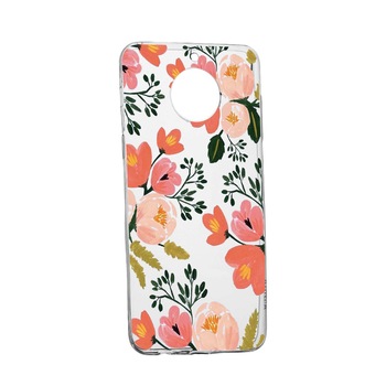 Husa de protectie, Flori, culorile de pastel, pentru Motorola Moto G6, rezistenta la uzura, anti-alunecare, din silicon Premium, 504 Husa de protectie, Flori, culorile de pastel, pentru Motorola Moto G6, rezistenta la uzura, anti-alunecare, din silicon Premium, 504