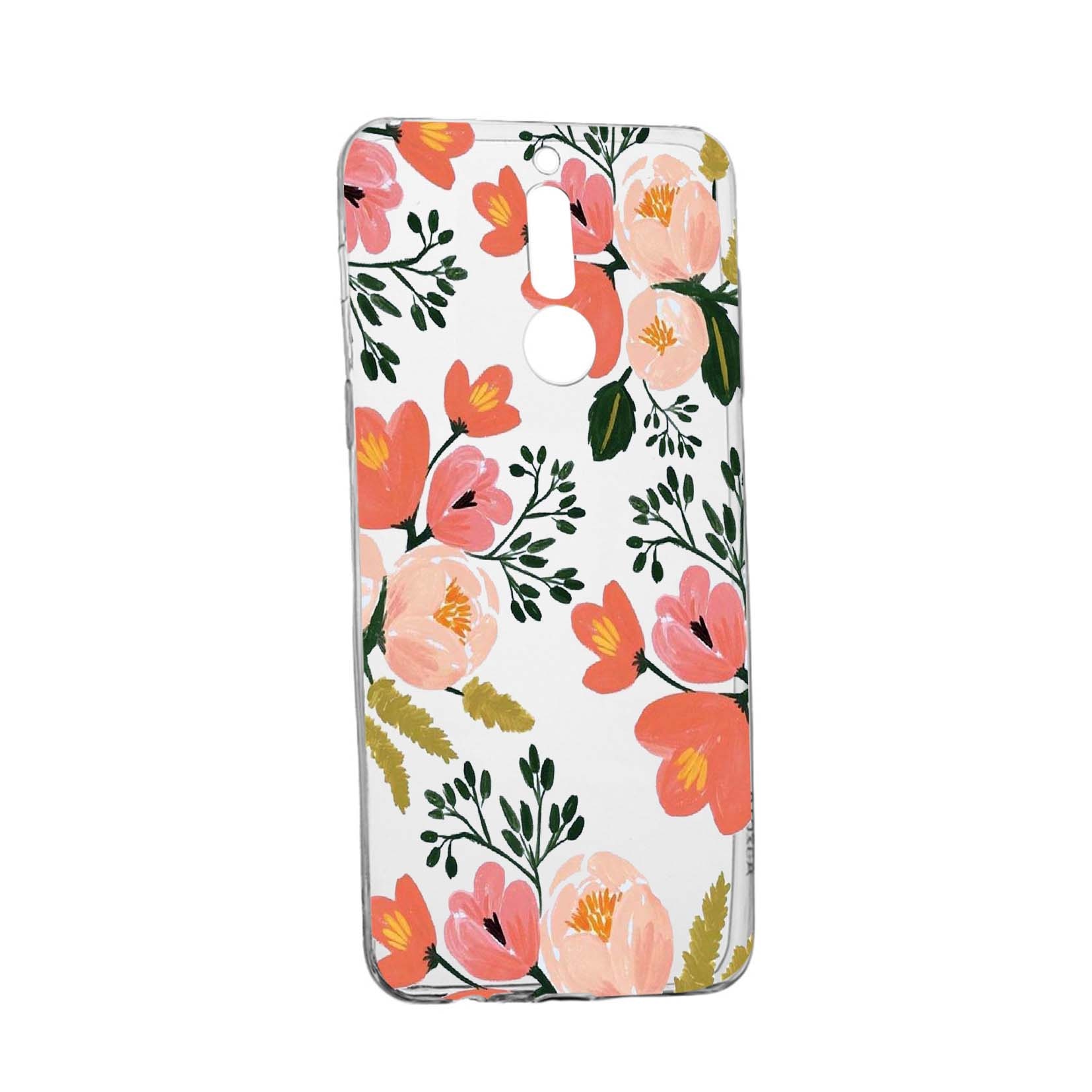 Husa de protectie, Flori, culorile de pastel, pentru Oppo RX17 Neo, rezistenta la uzura, anti-alunecare, din silicon Premium, 504