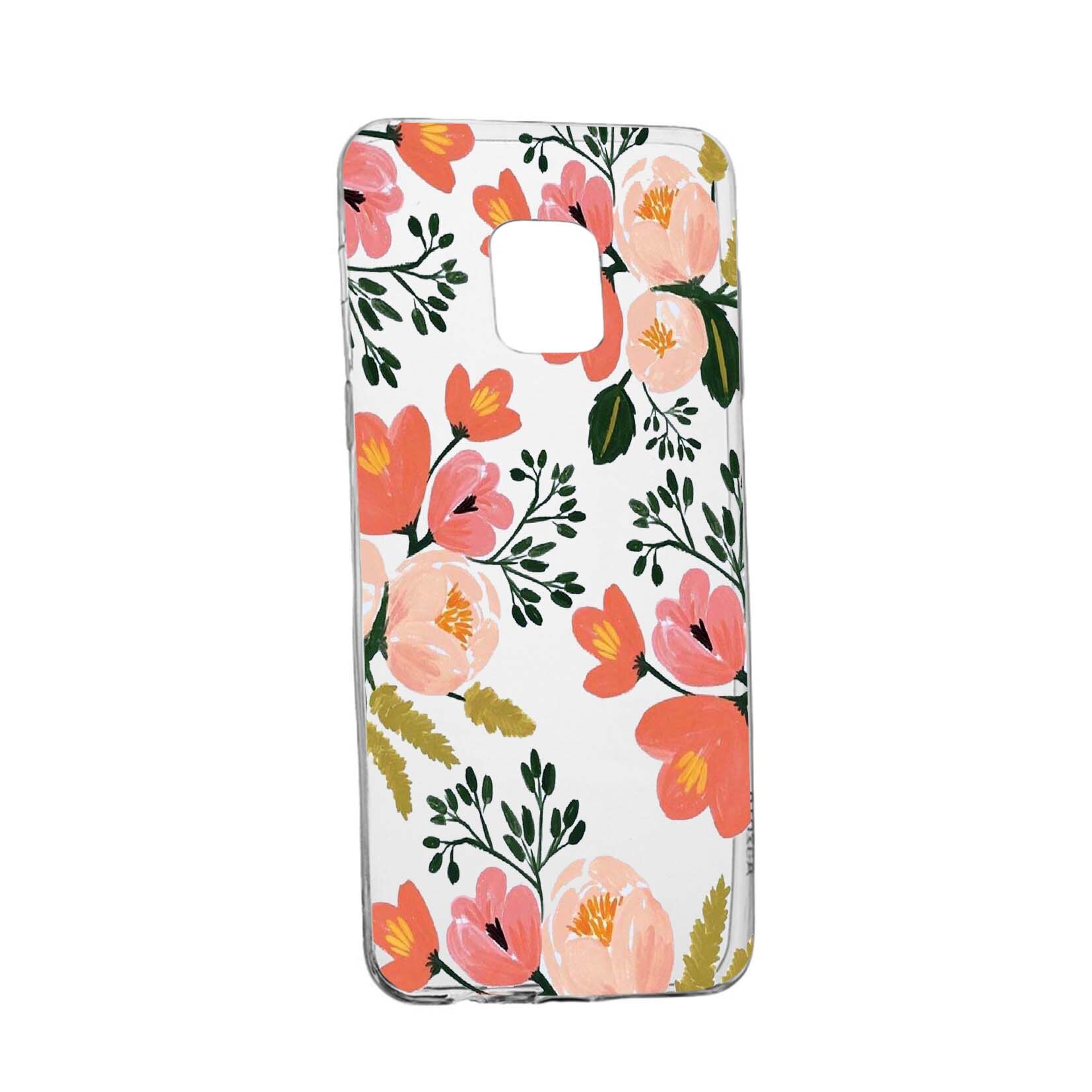 Husa de protectie, Flori, culorile de pastel, pentru Sony Xperia 10/ XA3, rezistenta la uzura, anti-alunecare, din silicon Premium, 504