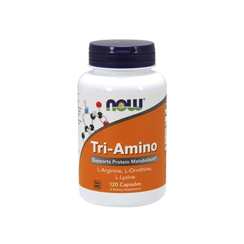 Supliment nutritiv Tri-Amino, NOW, 120 capsule Supliment nutritiv Tri-Amino, NOW, 120 capsule