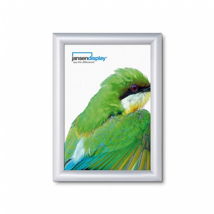 Рамка Snapframe, JansenDisplay, KRA4G25, за A4, 241 х 328 мм, сребро