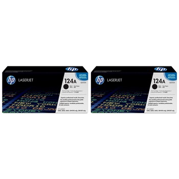 Pachet cartuse toner HP original Q6000A (124A) negru x2 5000 pagini Pachet cartuse toner HP original Q6000A (124A) negru x2 5000 pagini