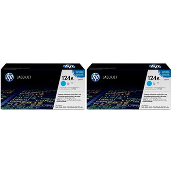 Pachet cartuse toner HP original Q6001A (124A) cyan x2 4000 pagini Pachet cartuse toner HP original Q6001A (124A) cyan x2 4000 pagini