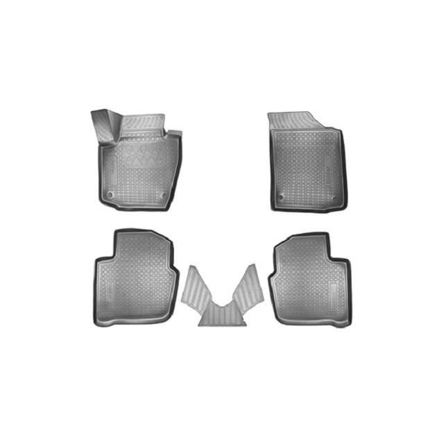Set covorase auto cauciuc EVO fit Skoda Rapid 3D (2013) - 5 piese