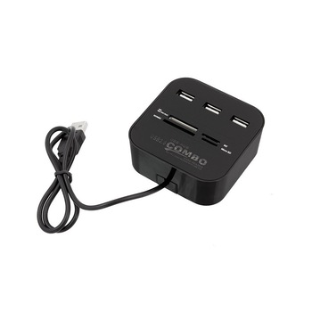 Hub Combo USB 2.0 Cu 3 Porturi Si Card Reader, Inclusiv Micro SD, De Mare Viteza Hub Combo USB 2.0 Cu 3 Porturi Si Card Reader, Inclusiv Micro SD, De Mare Viteza