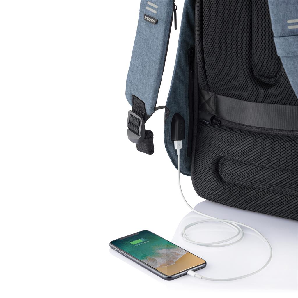 Rucsac Laptop Antifurt, Bobby Hero Small, 13.3 inch, Albastru Deschis