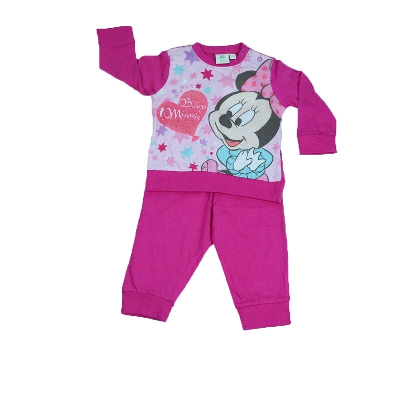 Pijama fetite Sun City Minnie Mouse OE5601-F, Fucsia, 74 cm