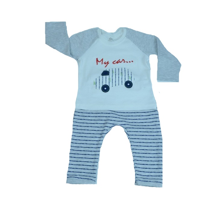 Pijama pentru fetite NN 59467, Gri, 74 cm