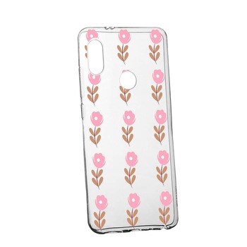 Husa de protectie, Flori, pentru Xiaomi Mi8, rezistenta la uzura, anti-alunecare, din silicon Premium, 505 Husa de protectie, Flori, pentru Xiaomi Mi8, rezistenta la uzura, anti-alunecare, din silicon Premium, 505