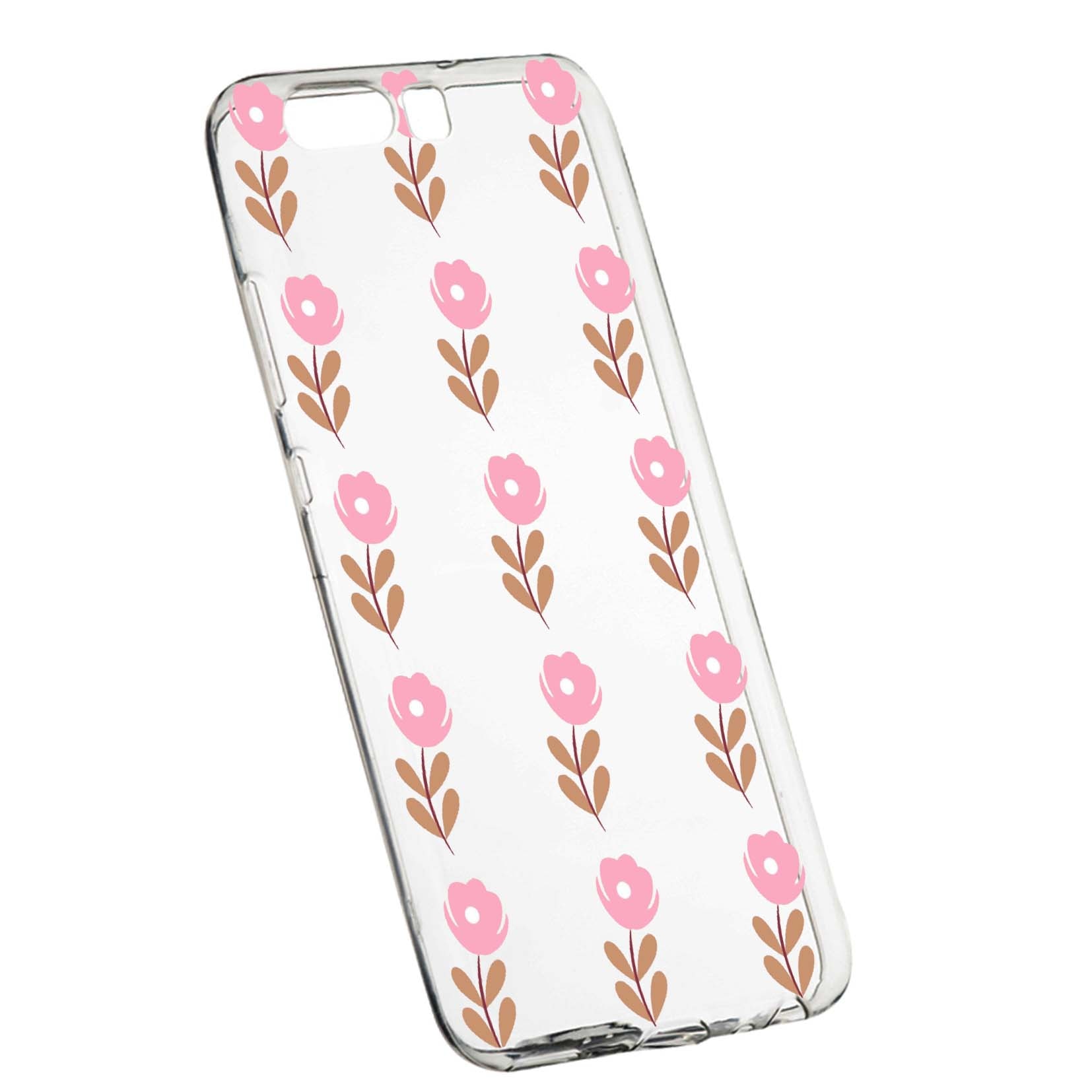 Husa de protectie, Flori, pentru Sony XZ Premium, rezistenta la uzura, anti-alunecare, din silicon Premium, 505